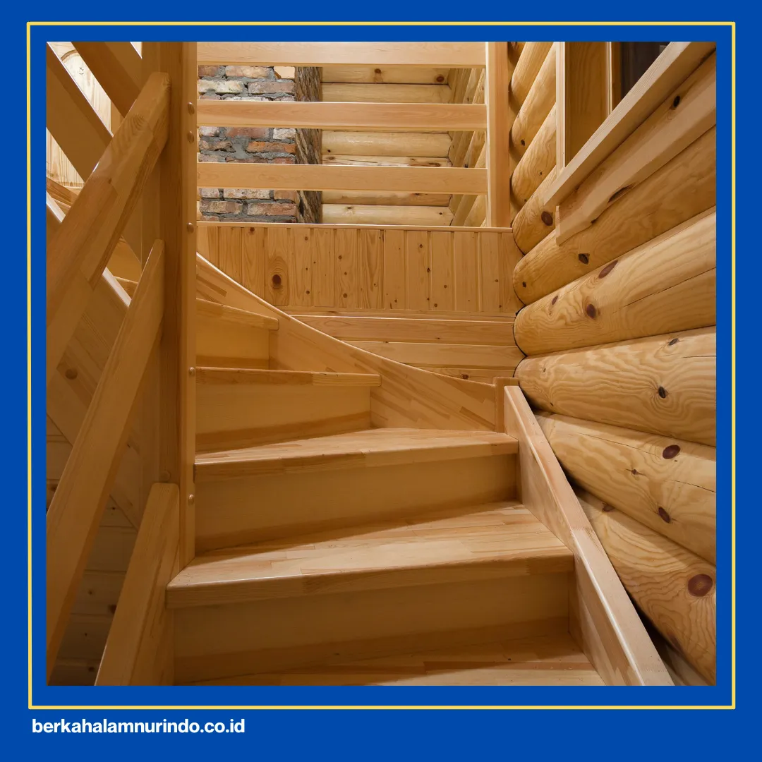 Cara membuat tangga dari kayu papan