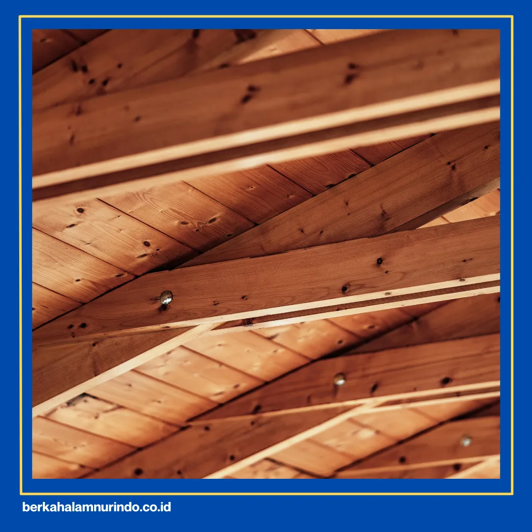 detail rangka plafon kayu
