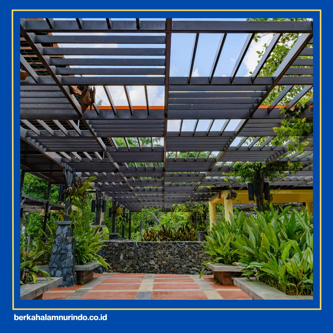 pergola kayu