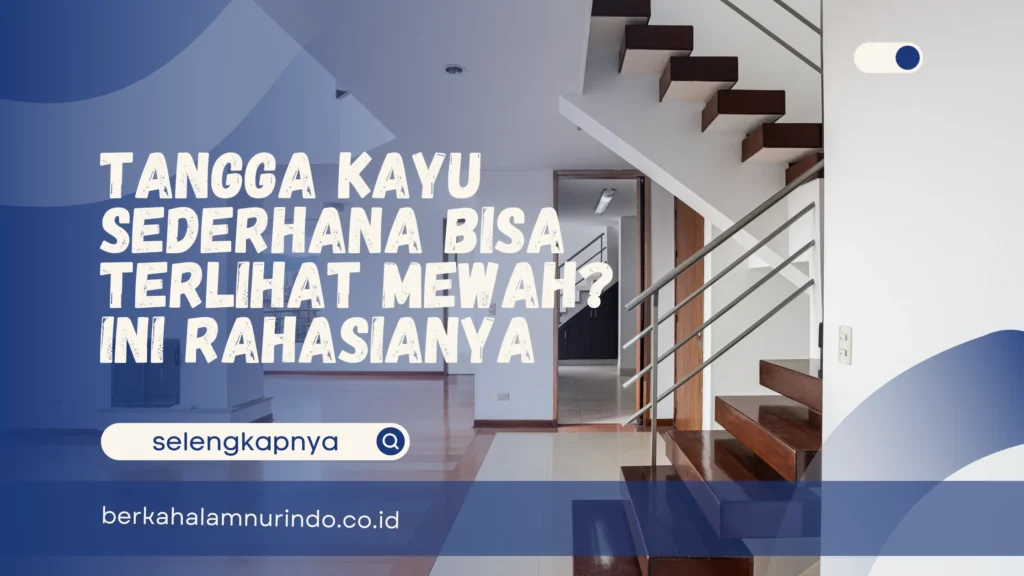 model tangga kayu sederhana