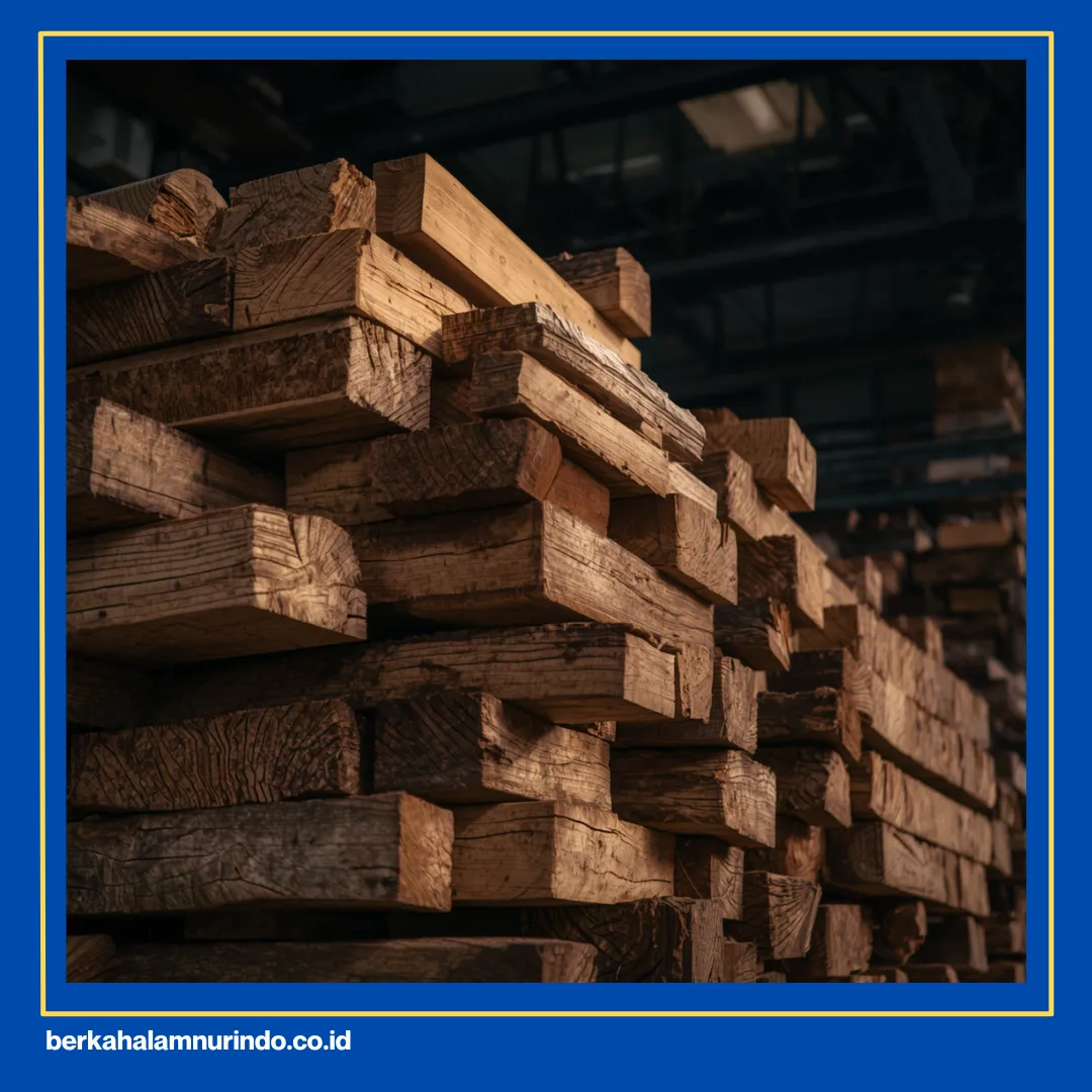 decking kayu taman