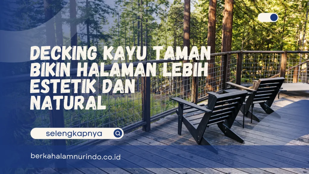 decking kayu taman