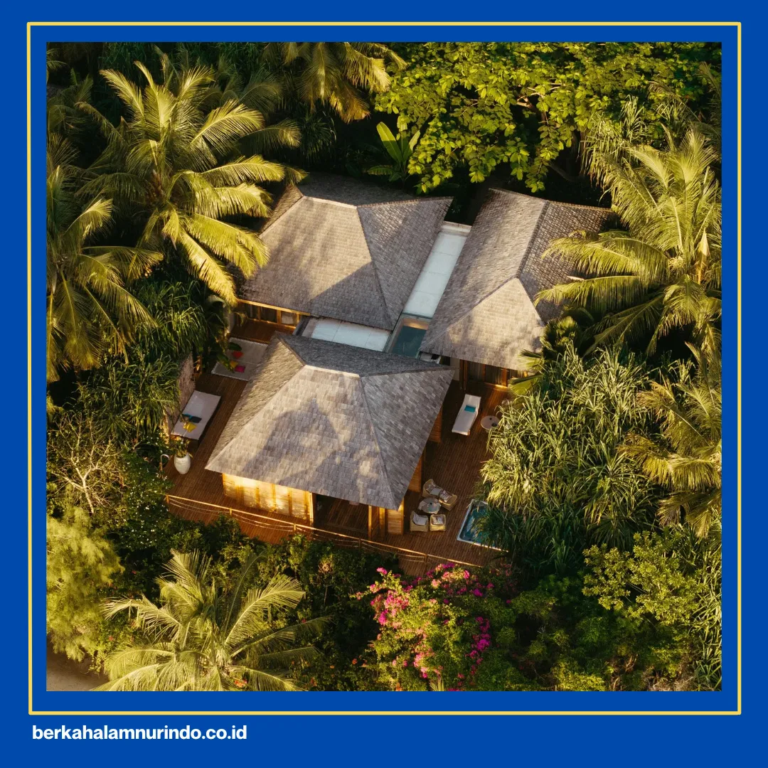 bangunan villa kayu