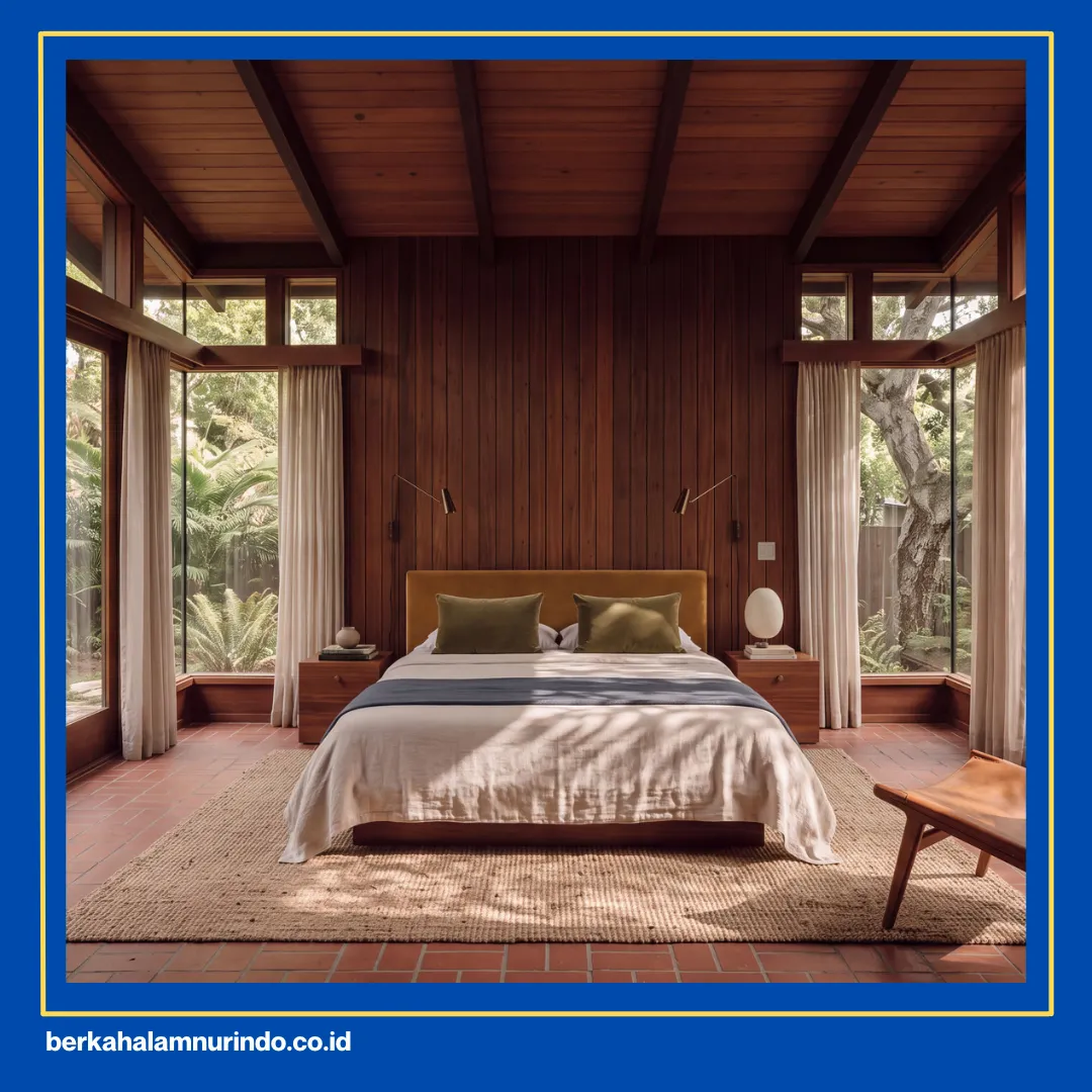 bangunan villa kayu