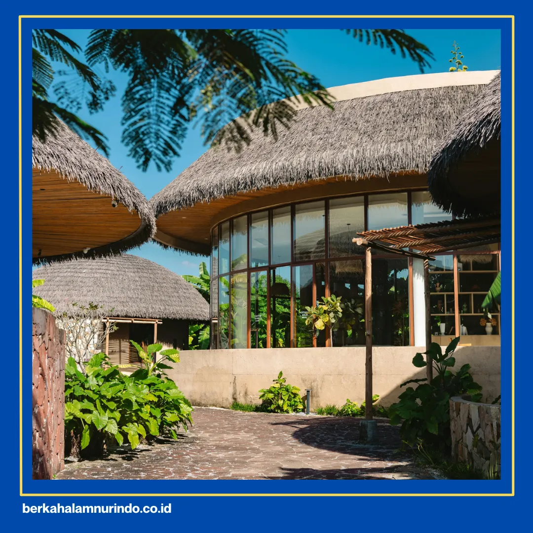bangunan villa kayu