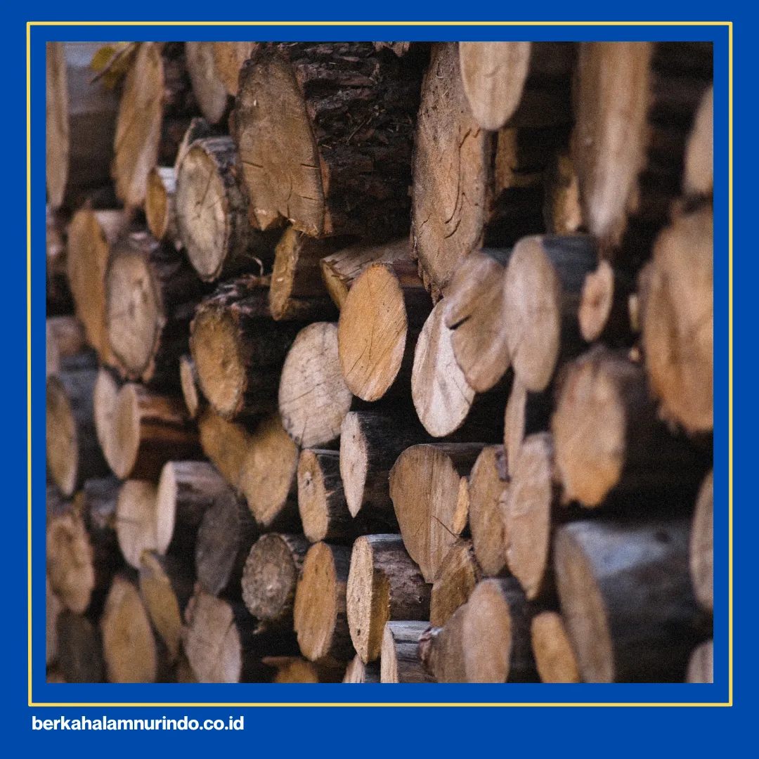 tiang bangunan kayu